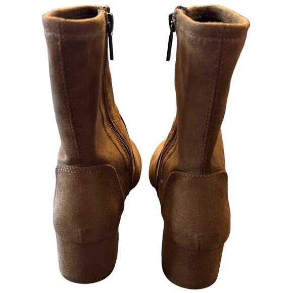 Kenneth Cole Reaction Road Stretch Sock Booties Cognac NEW Size 6 - Picture 5 of 10